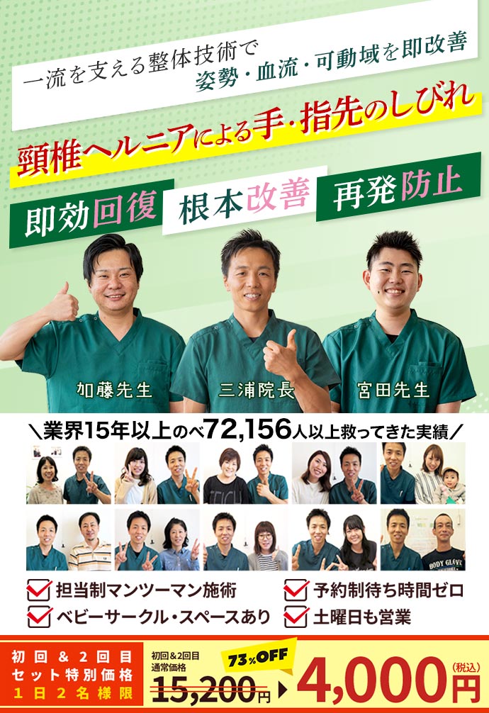 どこに通っても改善しない頸椎ヘルニアの改善なら名古屋市緑区のよもぎ鍼灸整骨院