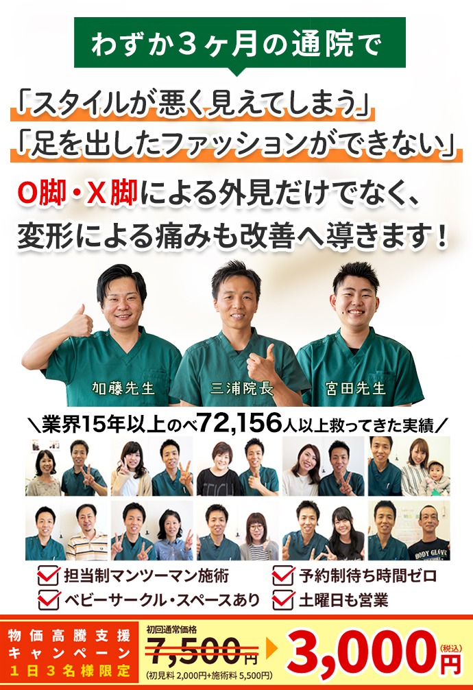 O脚・X脚